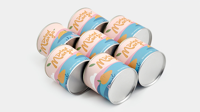 芒果干紙罐 芒果干紙罐